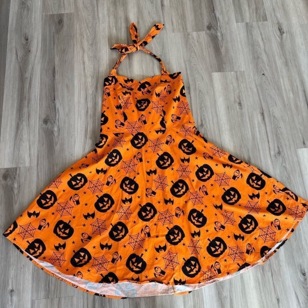 3x Topdress Halloween Halter Dress